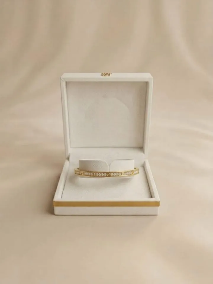 Bracelet Jonc Pavé ajustable petit taille